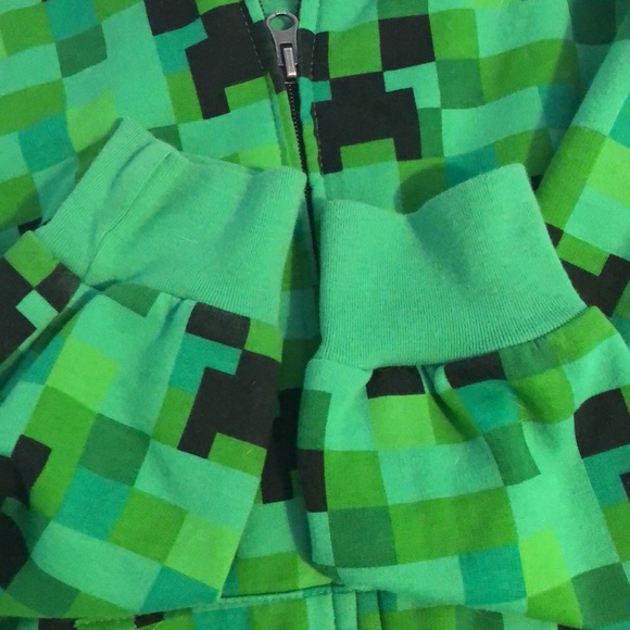 MINECRAFT full zip hoodie Youth Large - excellent condition mesh face hoodie - Picture 9 of 10